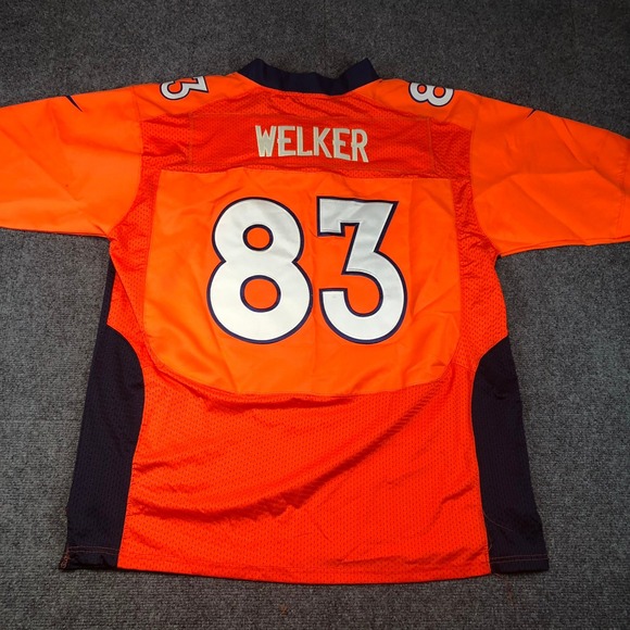 Wes Welker Denver Broncos Nike NFL Jersey #83 Football Orange Mens Size 48 - Picture 8 of 12